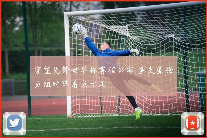 守望先锋世界杯赛程公布 多支豪强分组对阵看点十足